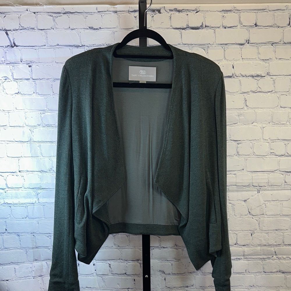 Tart Collections Women's Dark Green Cardigan